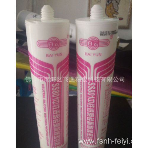 Neutral transparent waterproof structural sealant